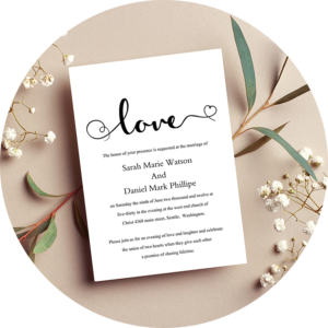 Event, wedding cards and templates by TheDesignsEnchanted