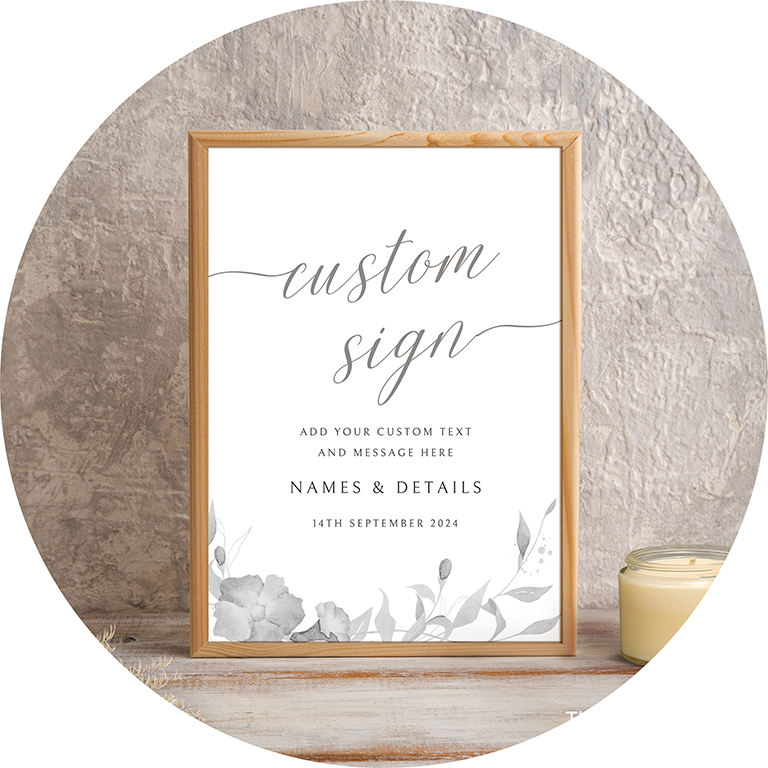 wedding signs décor templates by TheDesignsEnchanted